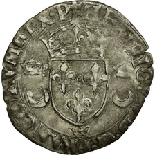 Coin, France, Douzain aux croissants, 1550, Cremieu, VF(20-25), Silver