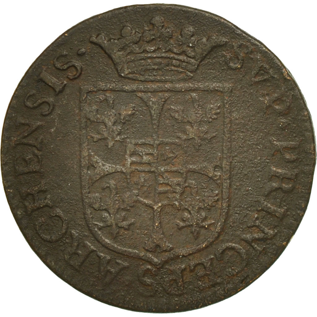 Moneta, Francia, Ardennes, Charles I, Liard, 1609, Charleville, B+, Rame