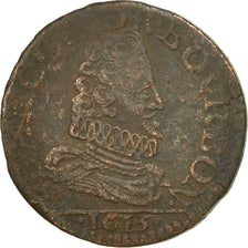 Coin, France, CHATEAU-RENAUD, François de Bourbon, Liard, 1613, VF(20-25)