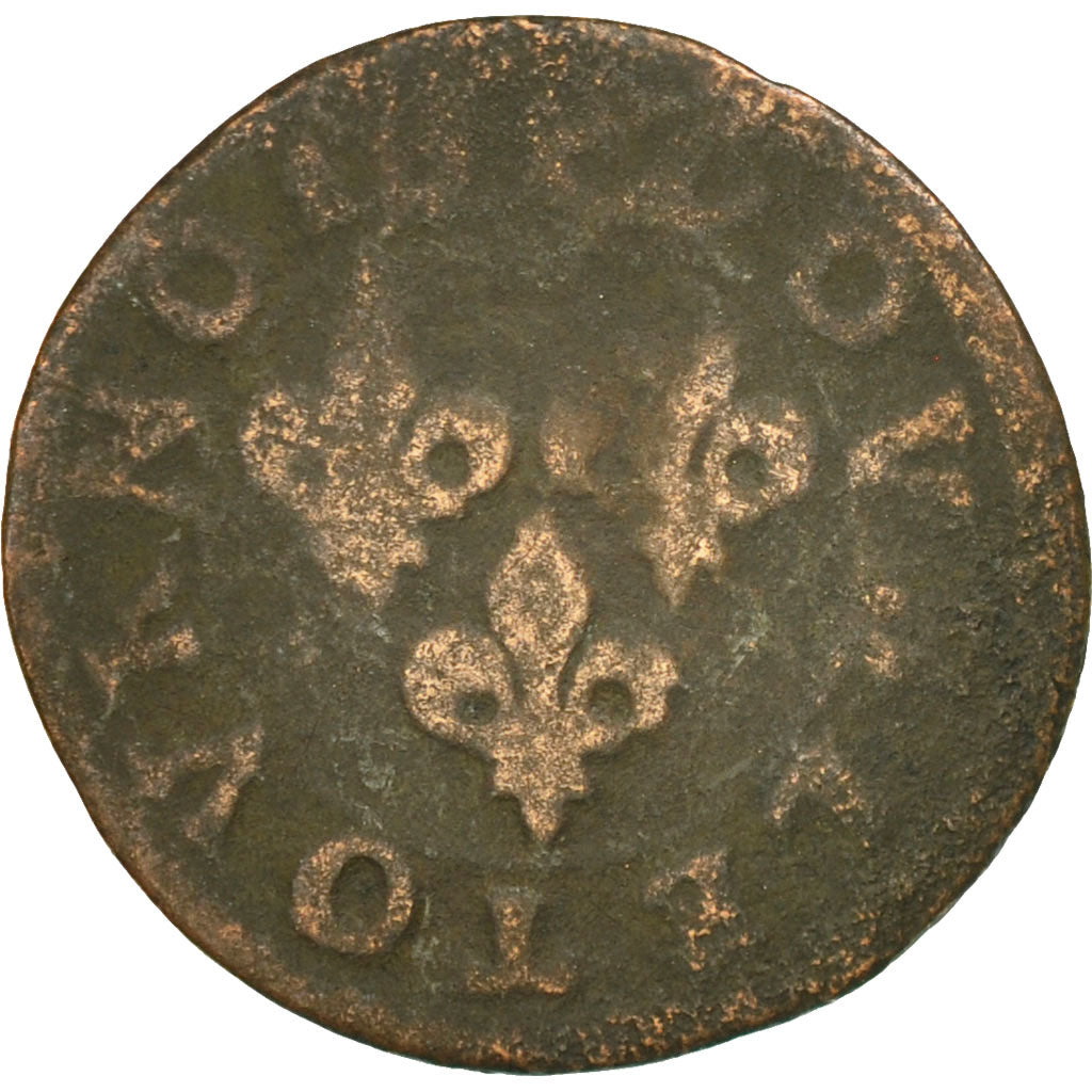 Monnaie, France, CHATEAU-RENAUD, François de Bourbon, Double Tournois, Undated