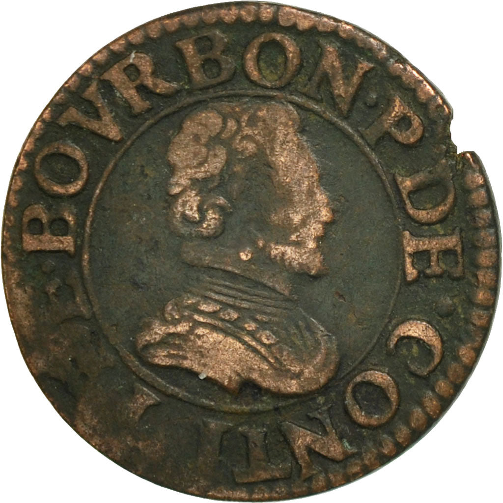 Monnaie, France, CHATEAU-RENAUD, François de Bourbon, Double Tournois, Undated
