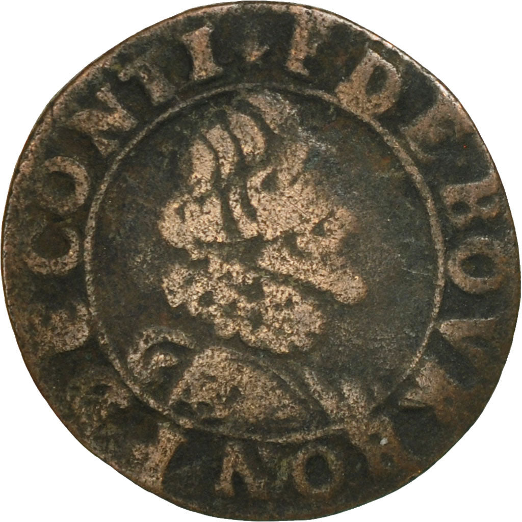 Moneta, Francia, CHATEAU-RENAUD, François de Bourbon, Double Tournois, Undated