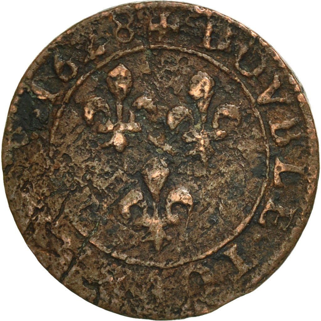 Münze, Frankreich, DOMBES, Marie de Montpensier, Double Tournois, 1628