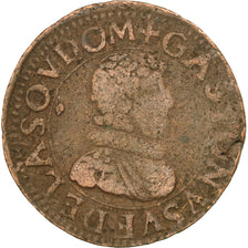 Coin, France, DOMBES, Gaston d'Orléans, Double Tournois, 1630, Trévoux