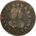 Monnaie, France, DOMBES, Gaston d'Orléans, Double Tournois, 1642, Trévoux, B+