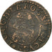 Moneta, Francia, Ardennes, Jean-Théodore, Double Tournois, 1634, Cugnon, MB+