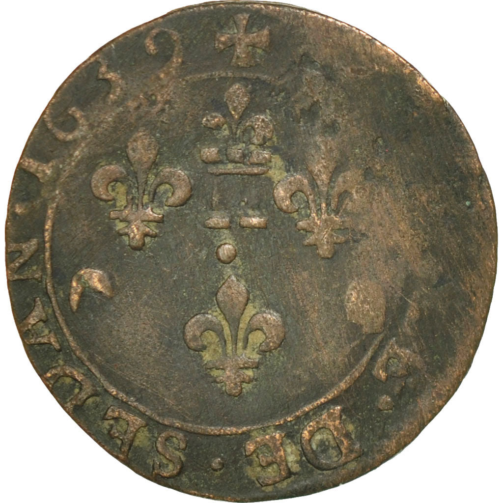 Frankreich, Ardennes, Fréd-Maurice de La Tour, Double Tournois, 1639, Sedan, S
