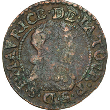 Coin, France, Ardennes, Fréd-Maurice de La Tour, Double Tournois, 1633, Sedan