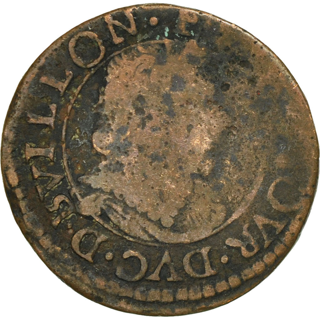 France, Ardennes, Fréd-Maurice de La Tour, Double Tournois, 1640, Sedan