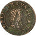 Münze, Frankreich, DOMBES, Gaston d'Orléans, Denier Tournois, 1649, Trévoux