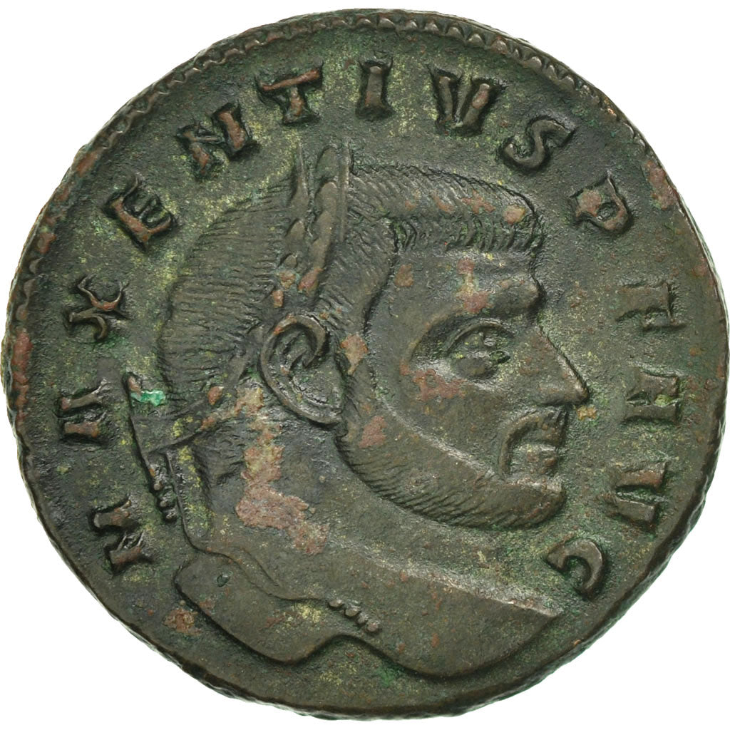 Coin, Maxentius, Follis, Rome, EF(40-45), Billon, RIC:163