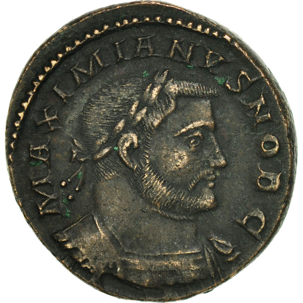 Coin, Galerius, Follis, Trier, AU(50-53), Bronze, RIC:602b