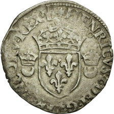 Moneta, Francja, Douzain aux croissants, 1551, Montélimar, VF(30-35), Srebro