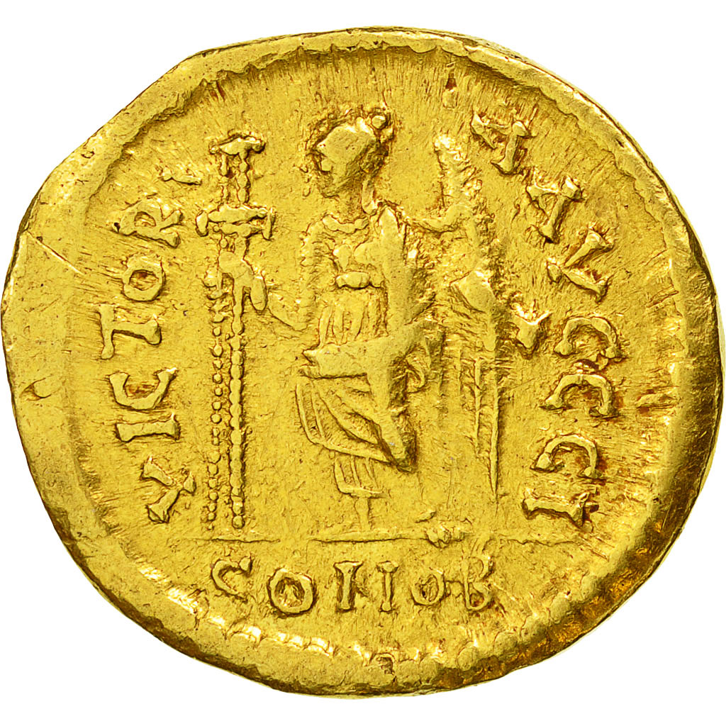 Coin, Zeno, Solidus, Constantinople, EF(40-45), Gold, RIC:910
