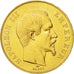 Francia, Napoleon III, 50 Francs, 1856, Paris, MBC+, Oro, KM:785.1