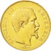 Moneta, Francia, Napoleon III, Napoléon III, 50 Francs, 1857, Paris, BB+, Oro