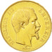 Moneta, Francia, Napoleon III, Napoléon III, 50 Francs, 1857, Paris, BB+, Oro