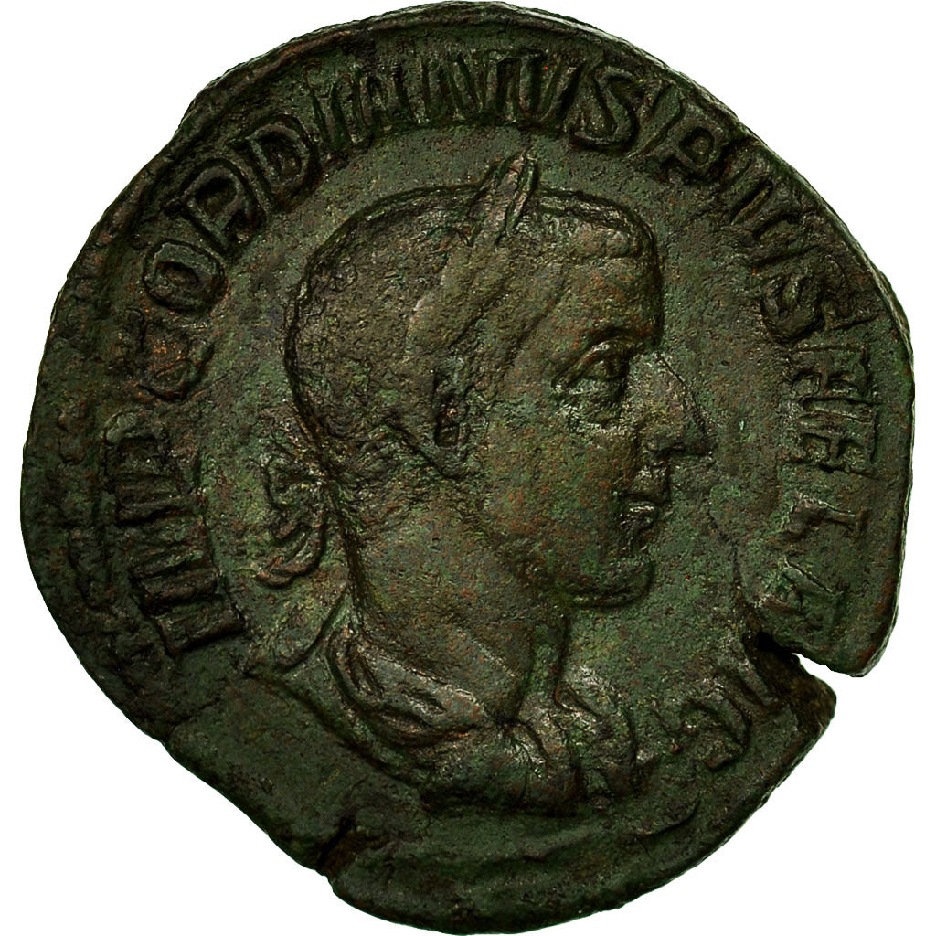 Coin, Gordian III, Sestertius, Rome, AU(50-53), Bronze, RIC:335a