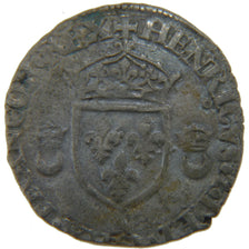 FRANCE, Douzain aux croissants, 1551, Nantes, VF(20-25), Silver, Ciani #1305,...