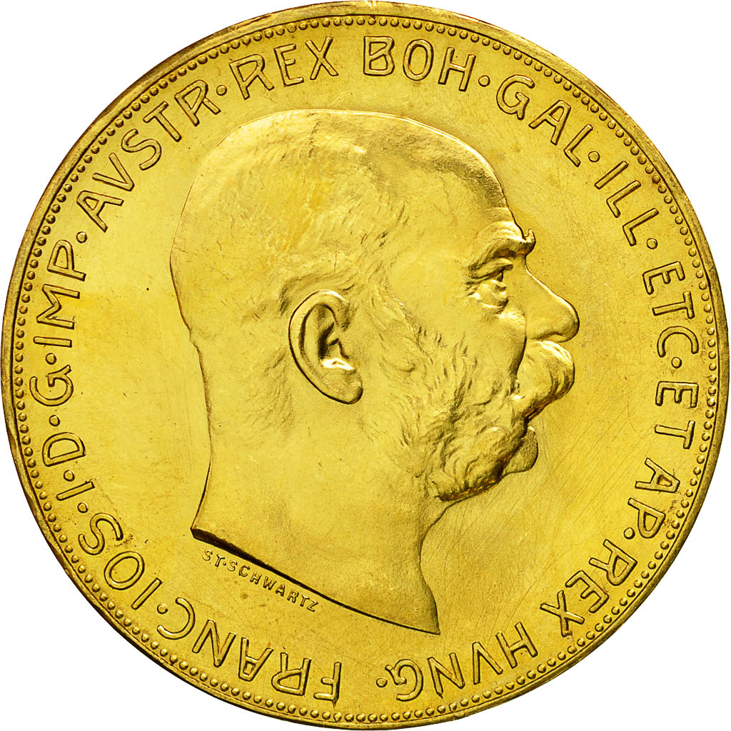 Autriche, Franz Joseph I, 100 Corona, 1915, SPL+, Or, KM:2819