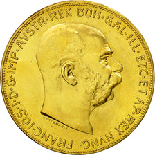 Autriche, Franz Joseph I, 100 Corona, 1915, SPL+, Or, KM:2819