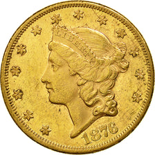 Monnaie, États-Unis, Liberty Head, $20, Double Eagle, 1876, U.S. Mint