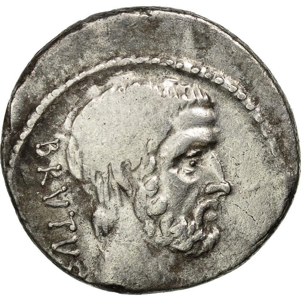 Marcus Junius Brutus, Denarius, Rome, EF(40-45), Silver, Crawford:433/2