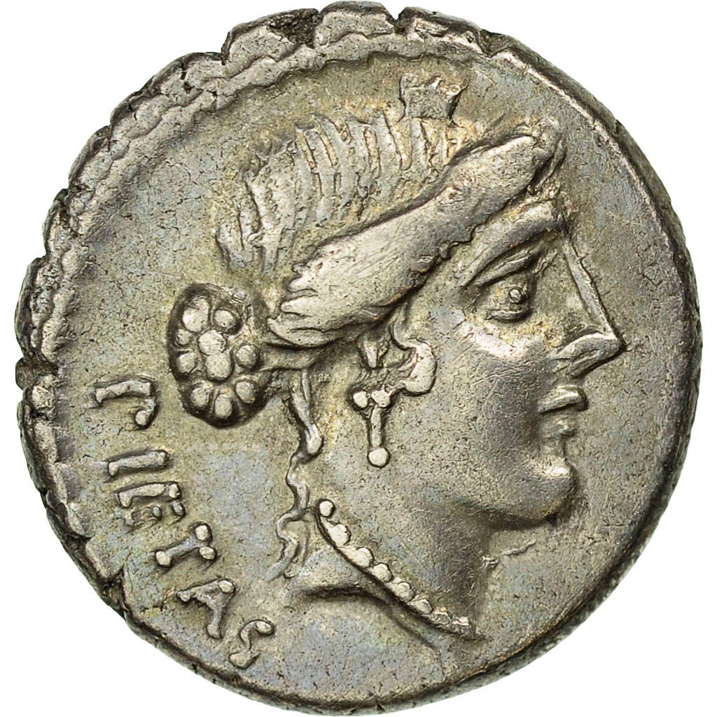 Postumia, Denarius, Rome, SS+, Silber, Crawford:450/2