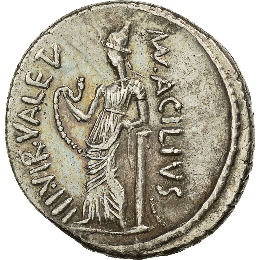 Coin, Acilia, Denarius, Rome, MS(60-62), Silver, Crawford:442/1a
