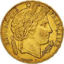 Moneda, Francia, Cérès, 20 Francs, 1851, Paris, MBC, Oro, KM:762, Gadoury:1059
