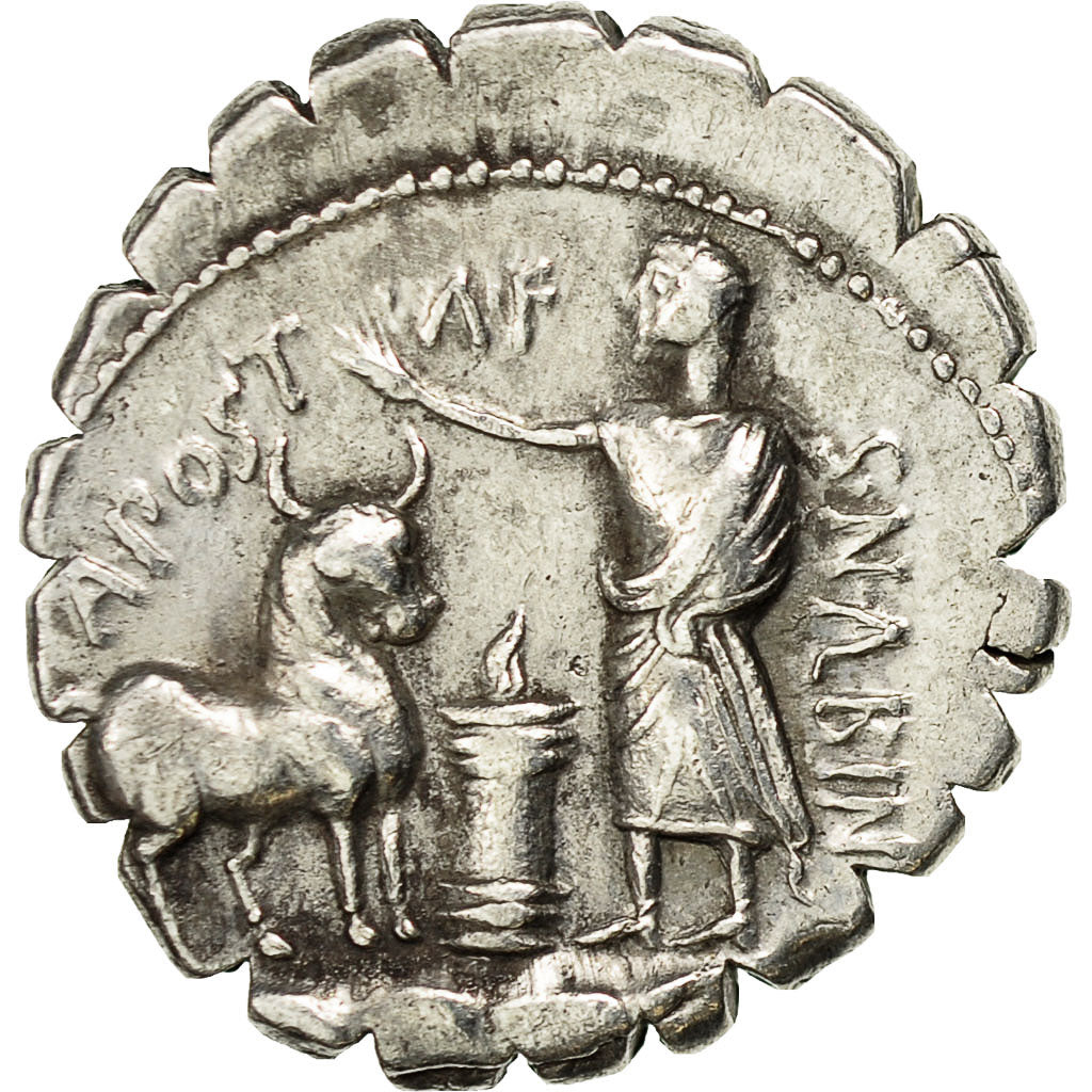 Coin, Postumia, Denarius, Rome, AU(55-58), Silver, Crawford:372/1