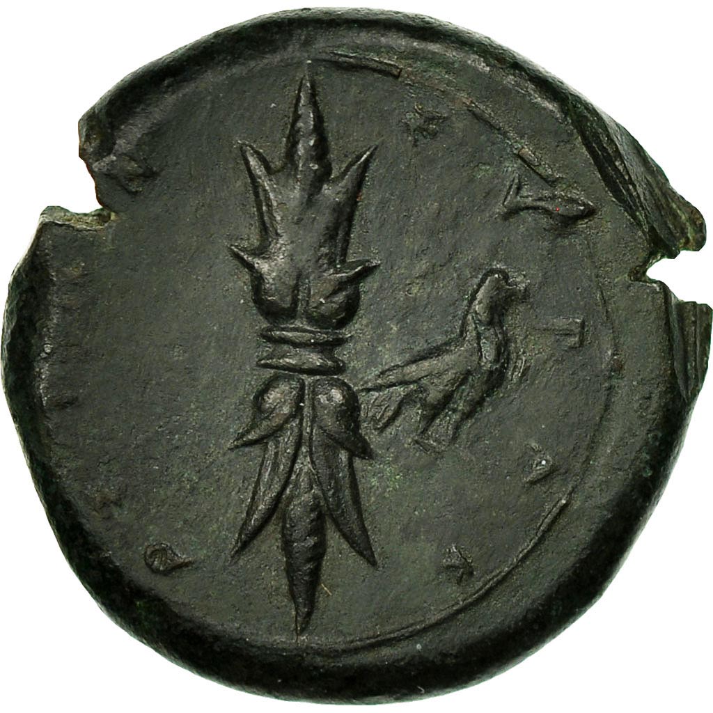 Sicily, Syracuse, Timoleon, Hemidrachm, AU(55-58), Bronze, HGC:2-1440