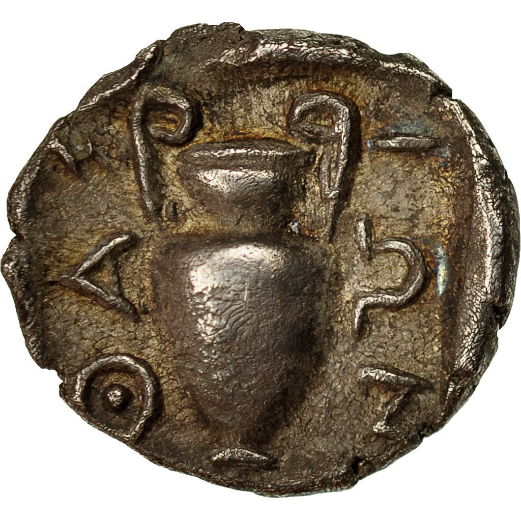 Coin, Thrace, Thasos, Trihemiobol, AU(50-53), Silver, HGC:6-351
