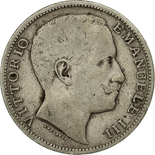 Coin, Italy, Vittorio Emanuele III, 2 Lire, 1905, Rome, VF(20-25), Silver, KM:33