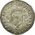 Moneda, Francia, Douzain aux croissants, 1551, Saint Lô, BC+, Plata