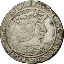 Moneta, Francia, François Ier, Teston, Rouen, MB+, Argento, Duplessy:794