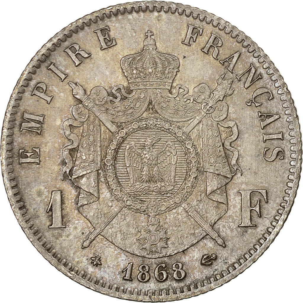 Münze, Frankreich, Napoleon III, Napoléon III, Franc, 1868, Paris, UNZ