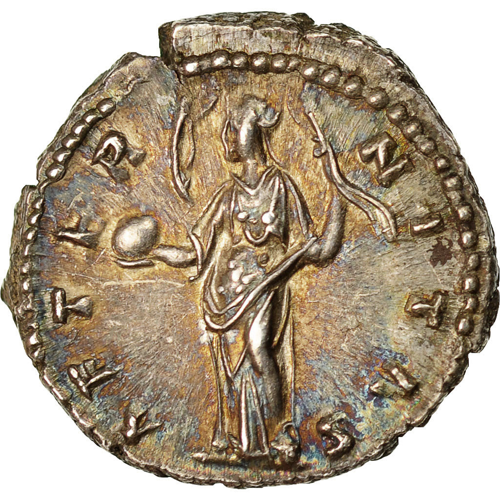 Münze, Faustina I, Denarius, Rome, UNZ, Silber, RIC:351