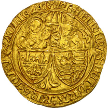 France, Henri VI, Salut d'or, Saint Lô, AU(50-53), Gold, Duplessy:443A