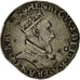 Coin, France, Henri II, Teston, 1552, Lyon, EF(40-45), Silver, Sombart:4554
