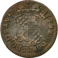 LIEGE, John Theodore, Liard, 1744, Liege, VF(20-25), Copper, KM:146