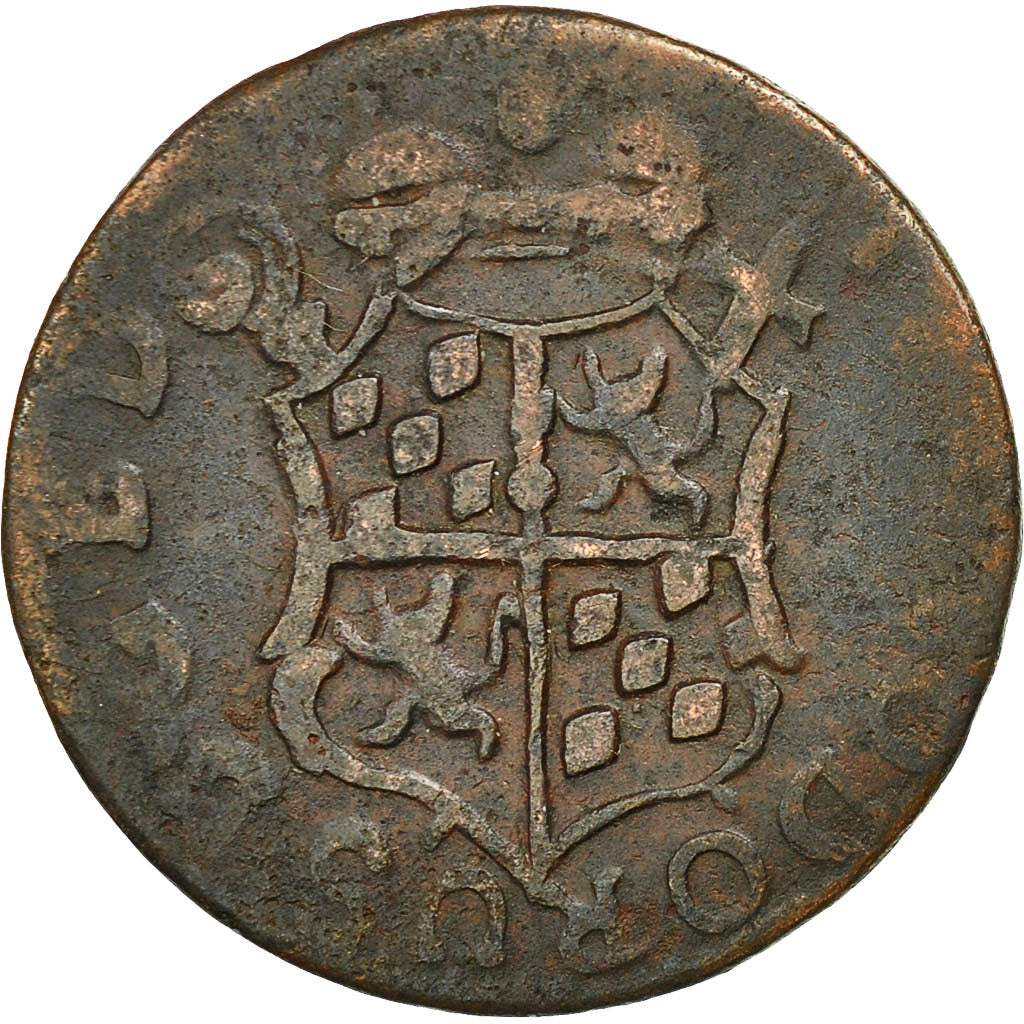 Monnaie, LIEGE, John Theodore, Liard, 1746, Liege, TB, Cuivre, KM:146