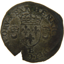 FRANCE, Douzain aux croissants, 1551, Tours, VF(20-25), Silver, Ciani #1305,...