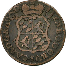 LIEGE, John Theodore, Liard, 1750, Liege, VF(30-35), Copper, KM:155
