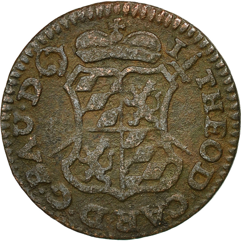 Monnaie, LIEGE, John Theodore, Liard, 1751, Liege, TB, Cuivre, KM:155