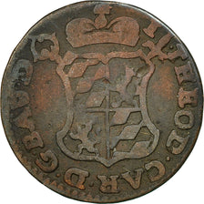 LIEGE, John Theodore, Liard, 1751, Liege, VF(20-25), Copper, KM:155