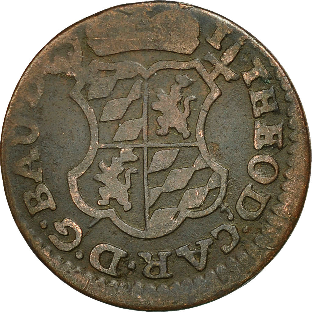 Coin, LIEGE, John Theodore, Liard, 1752, Liege, VF(20-25), Copper, KM:155