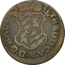 Coin, LIEGE, John Theodore, Liard, 1752, Liege, VF(20-25), Copper, KM:155