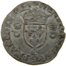 FRANCE, Douzain aux croissants, 1551, Saint Lô, VF(20-25), Silver, Ciani #1305, 