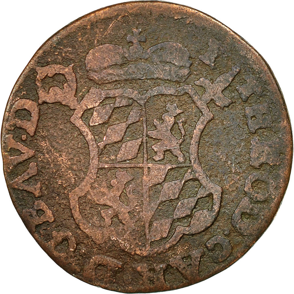 Coin, LIEGE, John Theodore, Liard, 1752, Liege, VF(20-25), Copper, KM:155